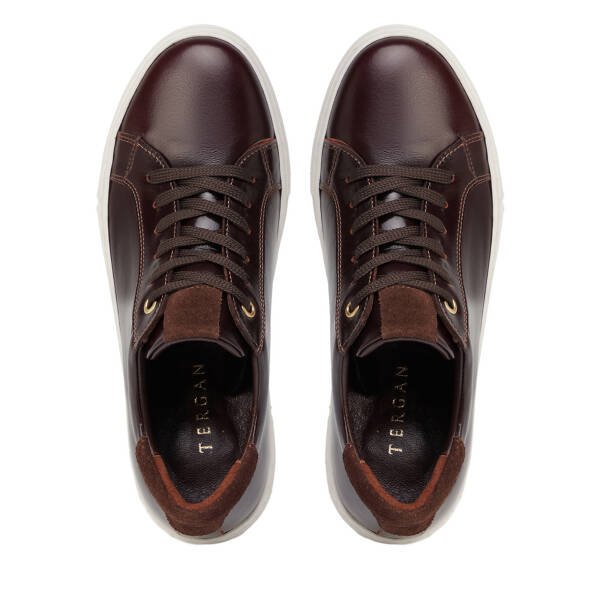Kahverengi Hakiki Deri Kadın Sneaker - K26S1AY68822-B88 - 5
