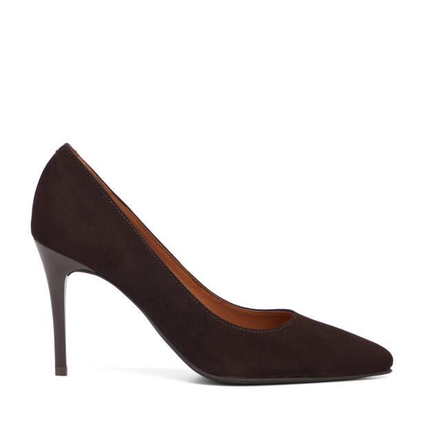 Kahverengi Hakiki Deri Kadın Stiletto - K26S1AY68854-B85 