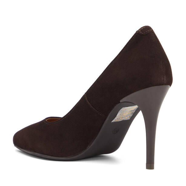 Kahverengi Hakiki Deri Kadın Stiletto - K26S1AY68854-B85 - 4