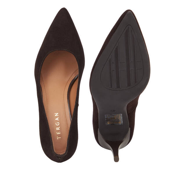 Kahverengi Hakiki Deri Kadın Stiletto - K26S1AY68854-B85 - 6