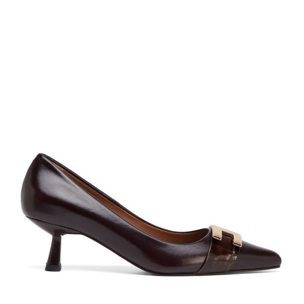 Kahverengi Hakiki Deri Kadın Stiletto - K26S1AY68859-A24 