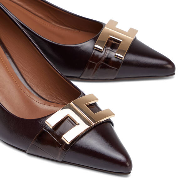 Kahverengi Hakiki Deri Kadın Stiletto - K26S1AY68859-A24 - 3