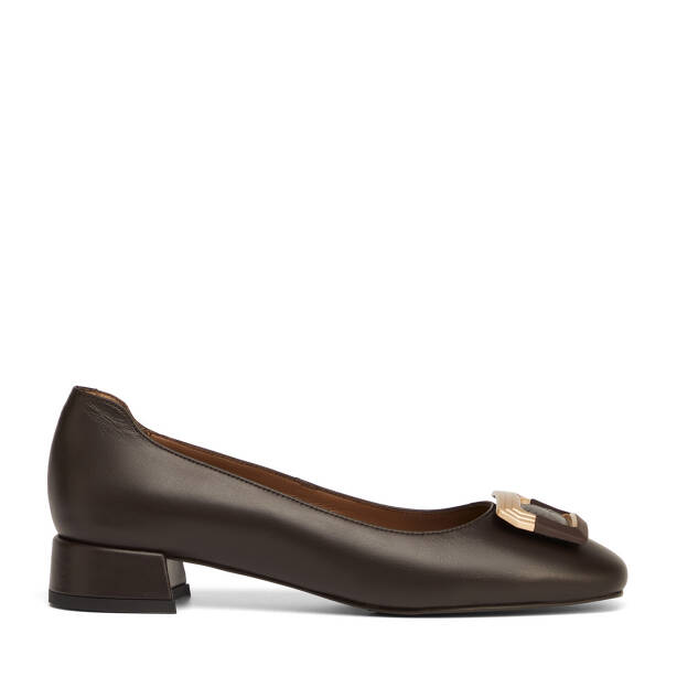 Kahverengi Hakiki Deri Kadın Stiletto - K26S1AY68861-A24 - 1