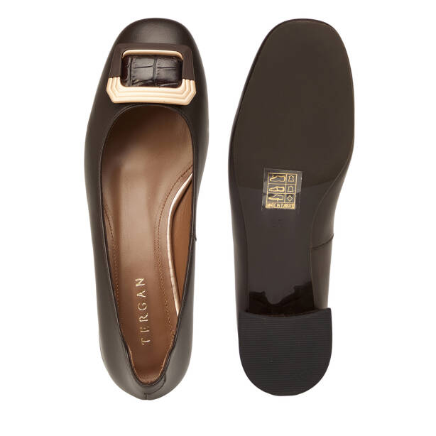 Kahverengi Hakiki Deri Kadın Stiletto - K26S1AY68861-A24 - 6