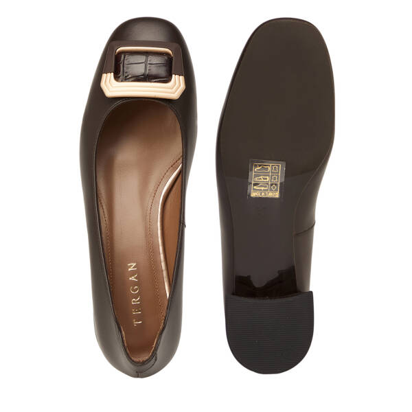 Kahverengi Hakiki Deri Kadın Stiletto - K26S1AY68861-A24 - 6