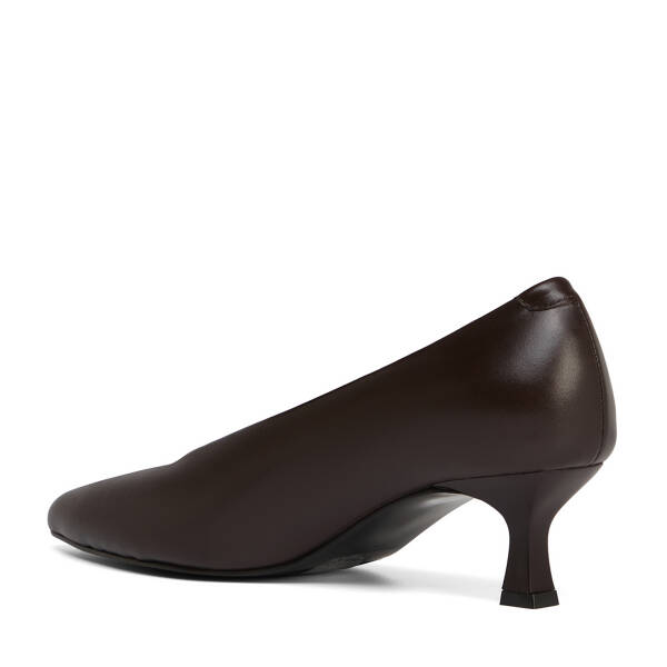 Kahverengi Hakiki Deri Kadın Stiletto - K26S1AY68949-A24 - 4