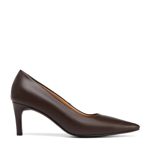 Kahverengi Hakiki Deri Kadın Stiletto - K26S1AY68950-A24 - 1