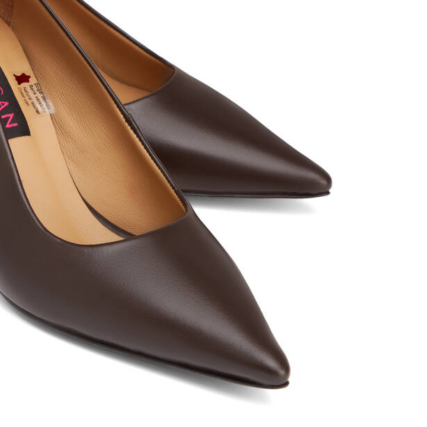 Kahverengi Hakiki Deri Kadın Stiletto - K26S1AY68950-A24 - 3