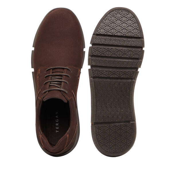 Kahverengi Hakiki Nubuk Deri Erkek Casual Ayakkabı - E26I1AY57645-A39 - 6