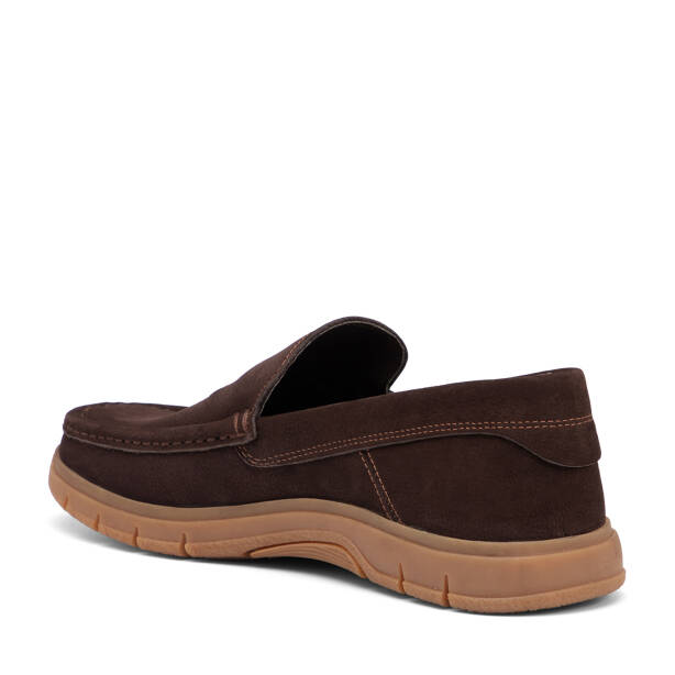 Kahverengi Hakiki Nubuk Deri Erkek Loafer - E26I1AY57646-A39 - 4