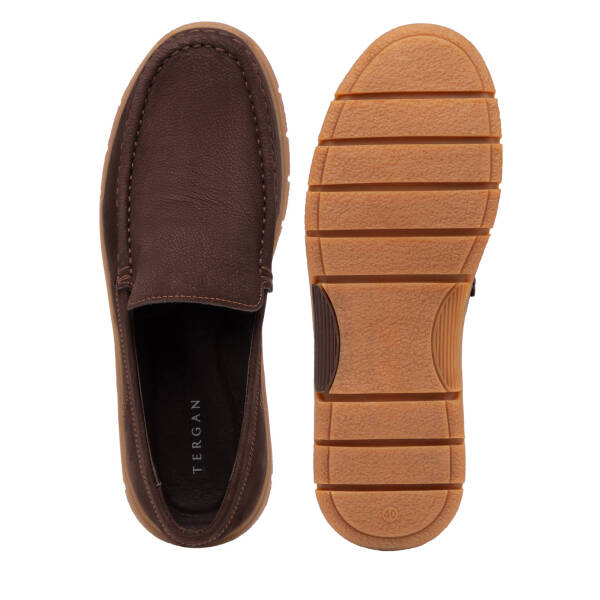 Kahverengi Hakiki Nubuk Deri Erkek Loafer - E26I1AY57646-A39 - 6