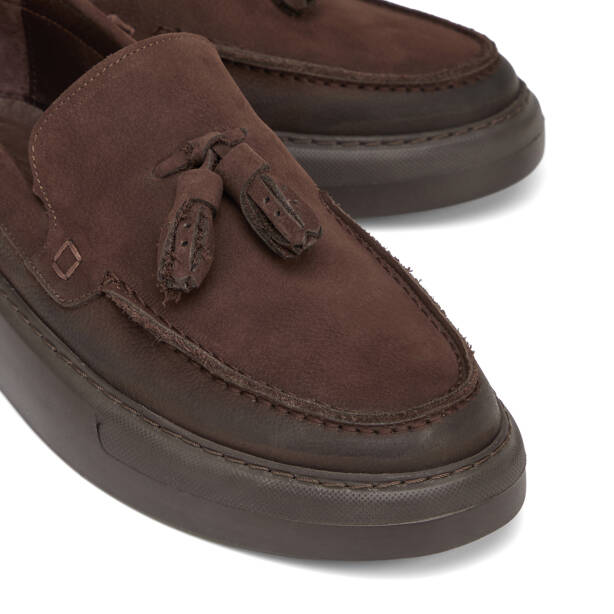 Kahverengi Hakiki Nubuk Deri Erkek Loafer - E26S1AY57804-A39 - 3