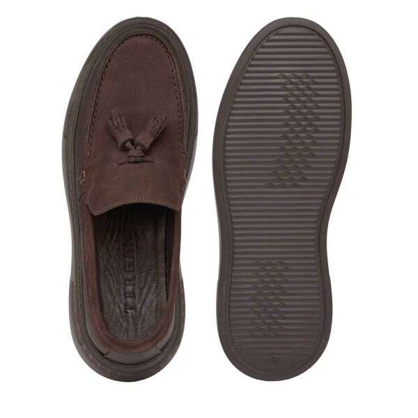Kahverengi Hakiki Nubuk Deri Erkek Loafer - E26S1AY57804-A39 - 6