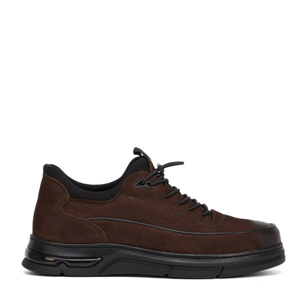 Kahverengi Hakiki Nubuk Deri Erkek Sneaker - E26S1AY57840-A39 