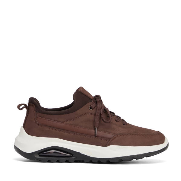 Kahverengi Hakiki Nubuk Deri Erkek Sneaker - E26S1AY57904-A39 - 1