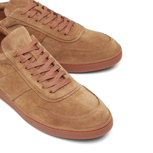 Kahverengi Hakiki Süet Deri Erkek Sneaker - E26I1AY57622-U8R - 3