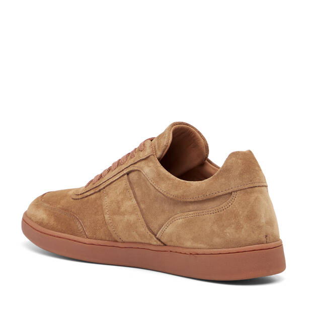 Kahverengi Hakiki Süet Deri Erkek Sneaker - E26I1AY57622-U8R - 4