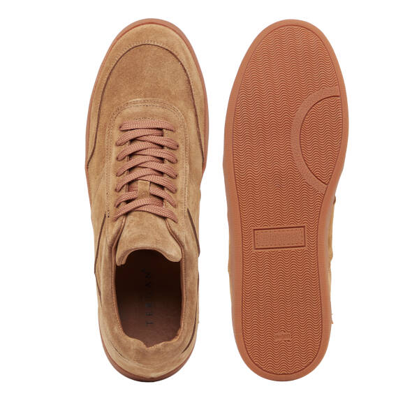 Kahverengi Hakiki Süet Deri Erkek Sneaker - E26I1AY57622-U8R - 6