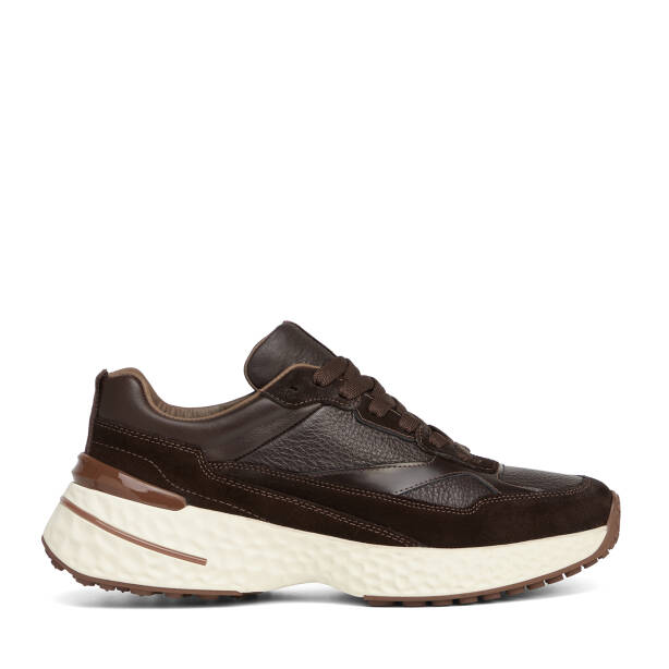 Kahverengi Hakiki Süet Deri Erkek Sneaker - E26S1AY57829-W20 
