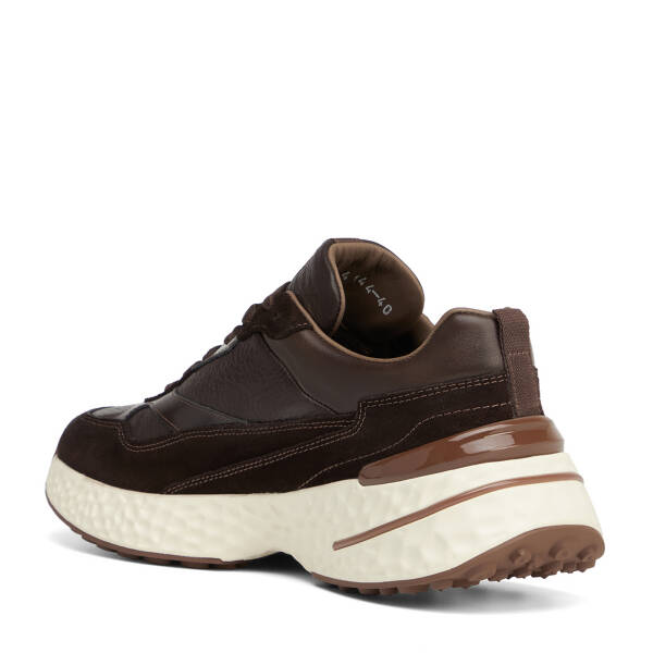 Kahverengi Hakiki Süet Deri Erkek Sneaker - E26S1AY57829-W20 - 4