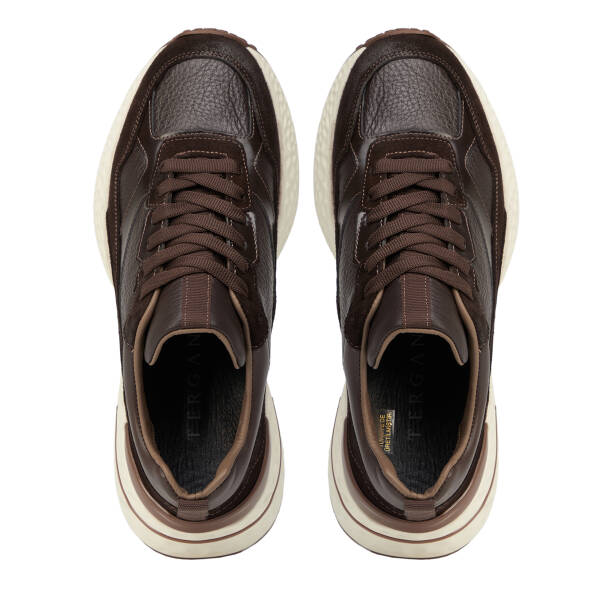 Kahverengi Hakiki Süet Deri Erkek Sneaker - E26S1AY57829-W20 - 5