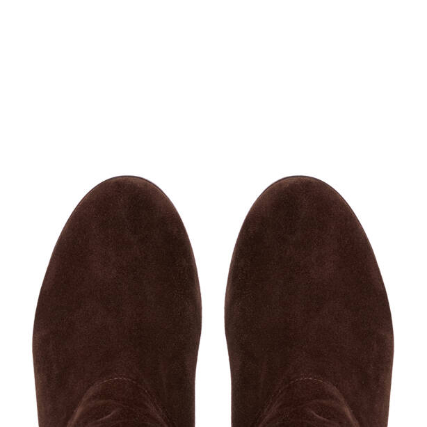 Kahverengi Hakiki Süet Deri Kadın Çizme - K26K1CM68762-B85 - 5
