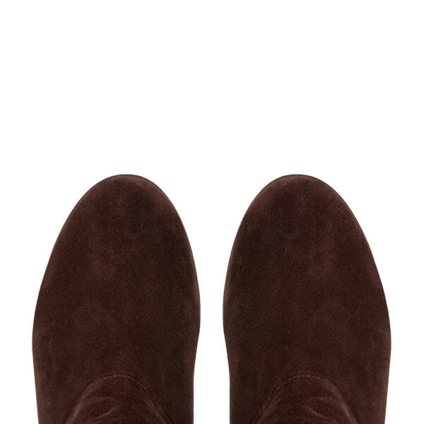 Kahverengi Hakiki Süet Deri Kadın Çizme - K26K1CM68762-B85 - 5
