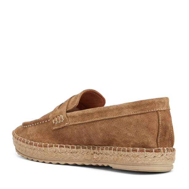 Kahverengi Hakiki Süet Deri Kadın Loafer - K26I1AY68635-U8R - 4