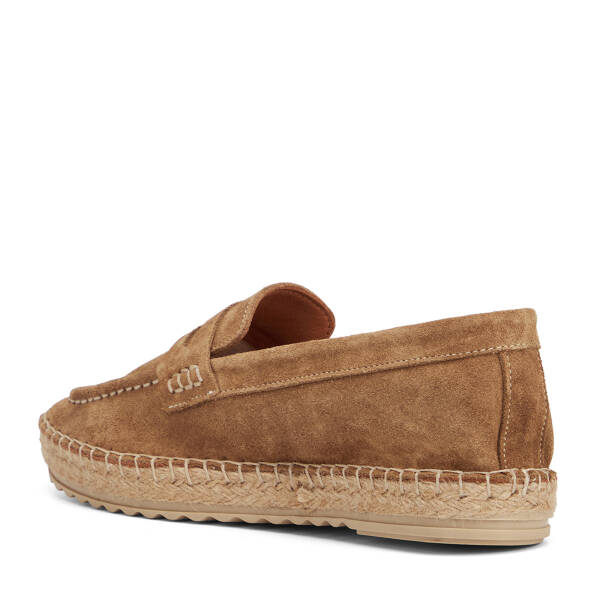 Kahverengi Hakiki Süet Deri Kadın Loafer - K26I1AY68635-U8R - 4