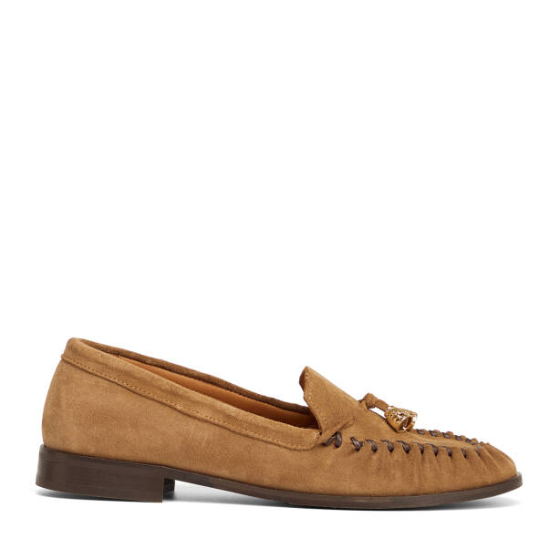 Kahverengi Hakiki Süet Deri Kadın Loafer - K26S1AY68746-K58 - 1