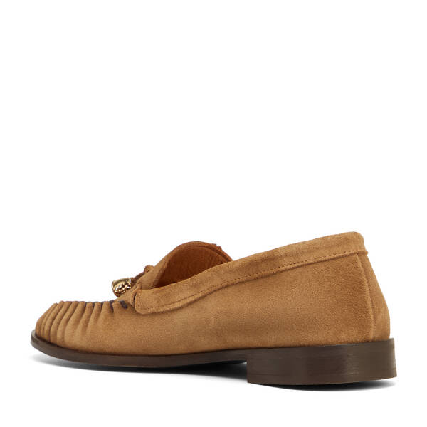 Kahverengi Hakiki Süet Deri Kadın Loafer - K26S1AY68746-K58 - 4
