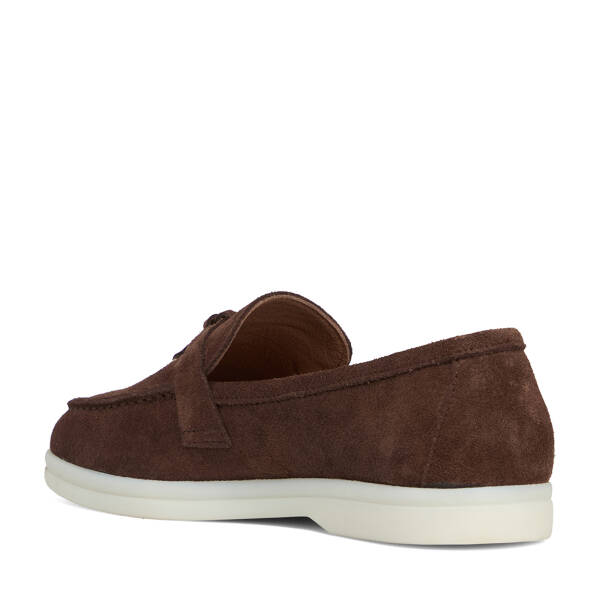Kahverengi Hakiki Süet Deri Kadın Loafer - K26S1AY68915-B85 - 4