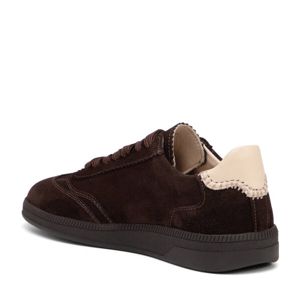 Kahverengi Hakiki Süet Deri Kadın Sneaker - K26I1AY68528-B85 - 4
