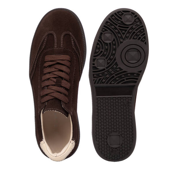 Kahverengi Hakiki Süet Deri Kadın Sneaker - K26I1AY68528-B85 - 6