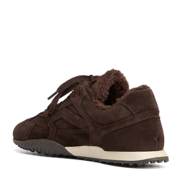 Kahverengi Hakiki Süet Deri Kadın Sneaker - K26K1AY68839-B85 - 4