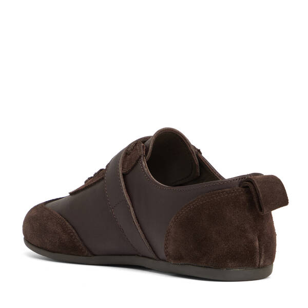 Kahverengi Hakiki Süet Deri Kadın Sneaker - K26S1AY68838-W20 - 4