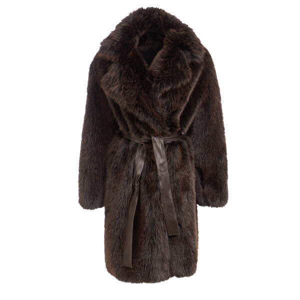 Kahverengi Hakiki Deri Kadın Deri Kaban - K24KKM320471-U5X - 1