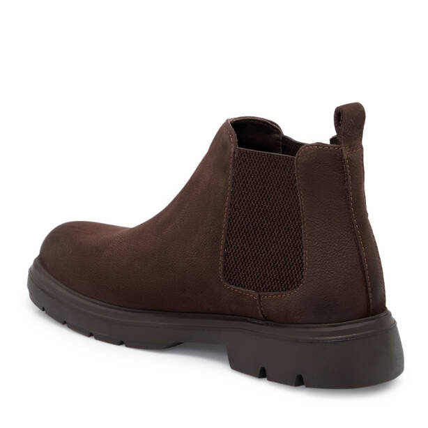 Kahverengi Nubuk Deri Erkek Bot - E25K1BT57469-A39 - 2