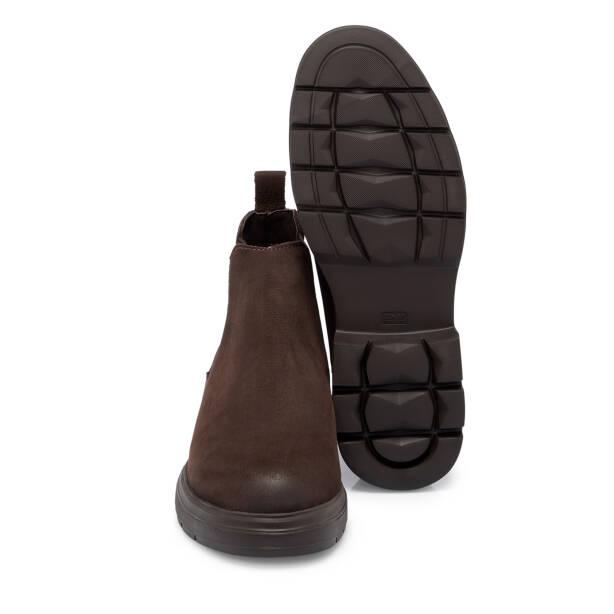 Kahverengi Nubuk Deri Erkek Bot - E25K1BT57469-A39 - 4