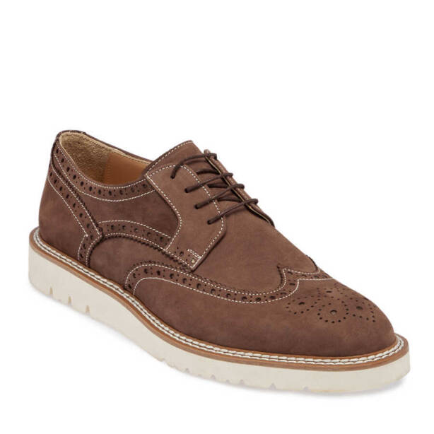 Kahverengi Nubuk Deri Erkek Casual Ayakkabı - E24I1AY56761-A39 