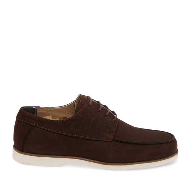 Kahverengi Nubuk Deri Erkek Casual Ayakkabı - E24I1AY56791-A39 - 3