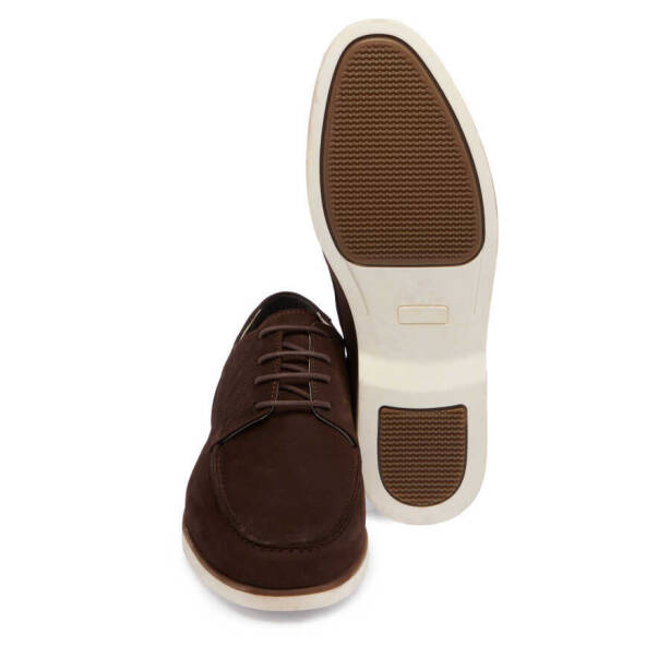 Kahverengi Nubuk Deri Erkek Casual Ayakkabı - E24I1AY56791-A39 - 4