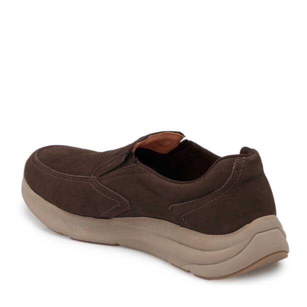 Kahverengi Nubuk Deri Erkek Casual Ayakkabı - E24S1AY57015-A39 - Tergan