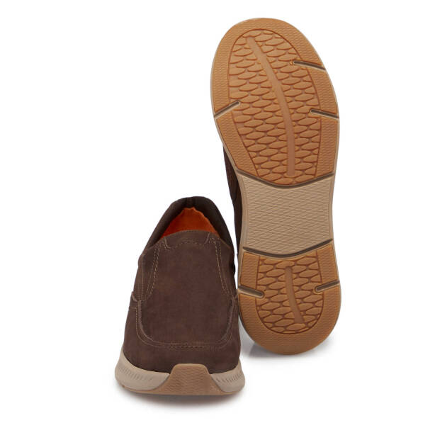 Kahverengi Nubuk Deri Erkek Casual Ayakkabı - E24S1AY57015-A39 - Tergan