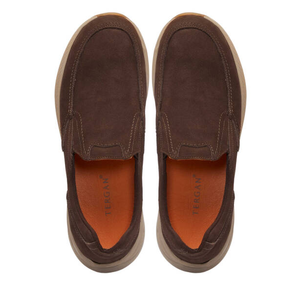 Kahverengi Nubuk Deri Erkek Casual Ayakkabı - E24S1AY57015-A39 - Tergan