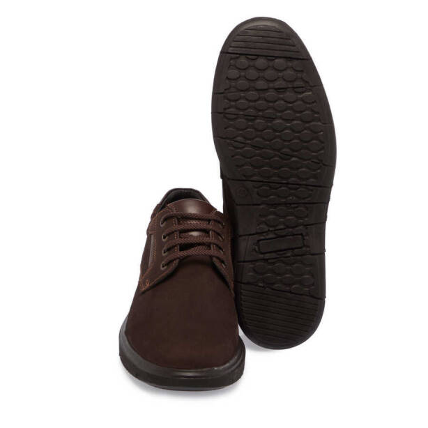 Kahverengi Nubuk Deri Erkek Casual Ayakkabı - E24S1AY57085-A39 - Tergan