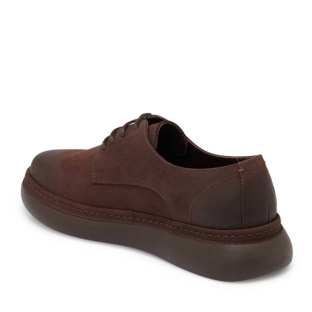 Kahverengi Nubuk Deri Erkek Casual Ayakkabı - E25S1AY57470-A39 - 2