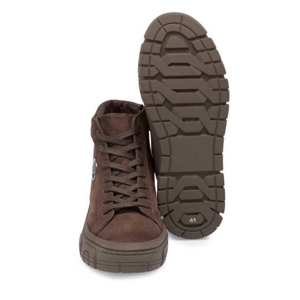 Kahverengi Nubuk Deri Erkek Casual Bot - E24K1BT57080-B52 - 4