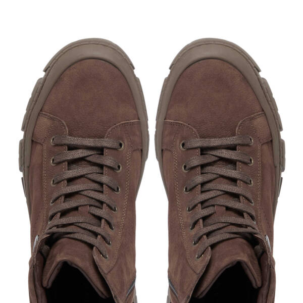 Kahverengi Nubuk Deri Erkek Casual Bot - E24K1BT57080-B52 - 5