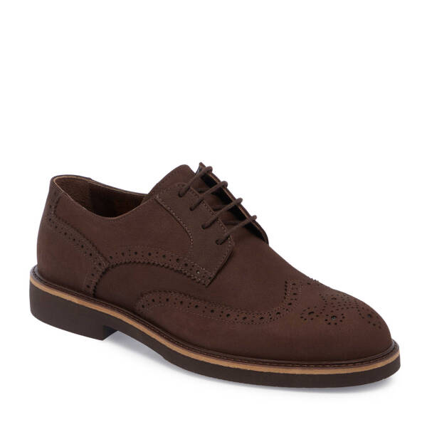 Kahverengi Nubuk Deri Erkek Klasik Ayakkabı - E24S1AY56954-A39 - 1